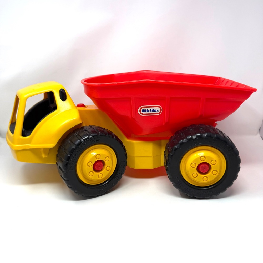 Little Tikes Classic Yellow and Red Dump Truck Large Construction Toy Vintage